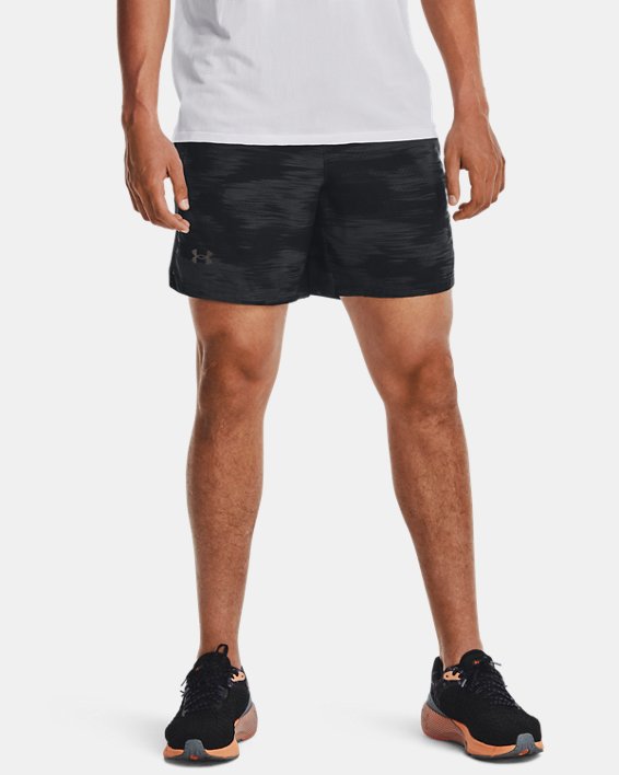 Men's UA Launch 7'' Printed Shorts in Gray image number 0